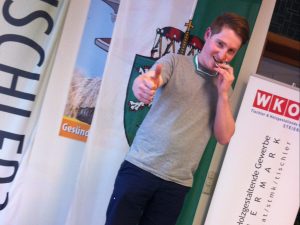 Wettkampftyp mit Holz im Blut